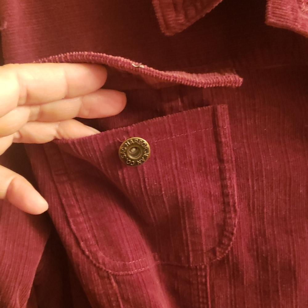 Sag Harbor Burgundy Jacket - Pretty NWOT - 16 - Picture 3 of 4